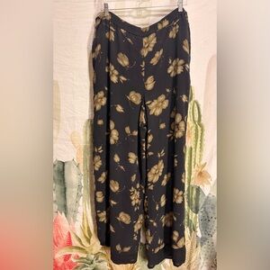 Vintage The J Peterman Company Floral Wide Leg Pangs 🌵Large